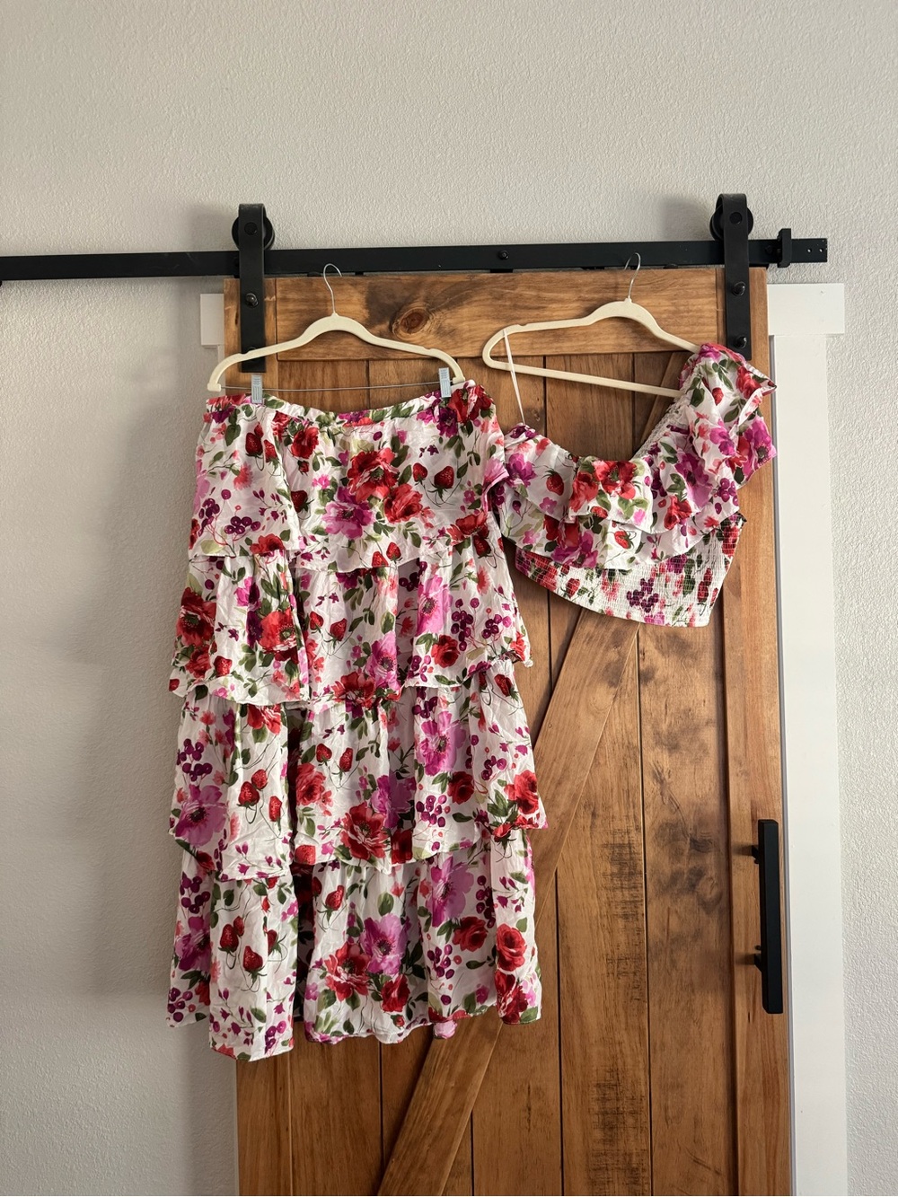 Abercrombie Floral Fruit Skirt Set XL